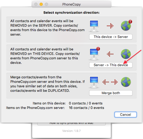 Sync in progress