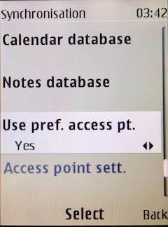 Vyberte, zda chcete použít preferovaný přístupový bod (Use pref. acces pt).