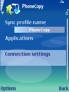 Vyberte Connection settings