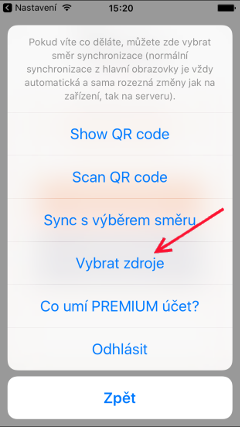 vybrat zdroje