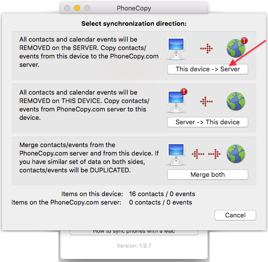 Sync in progress