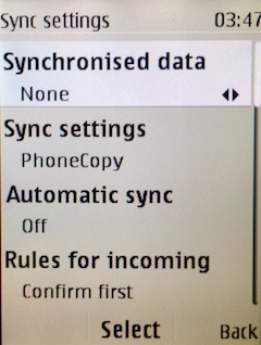 Zvolte Synchronised data
