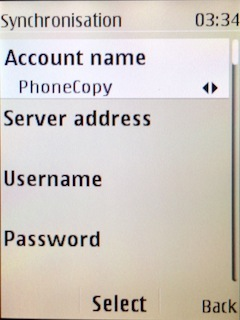 To Account name write PhoneCopy