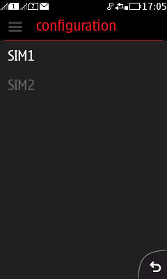 Choose SIM1