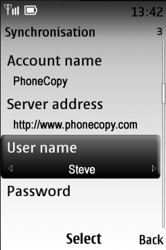 Napište Vaše uživatelské jméno do kolonky username 