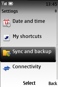 Go to Settings - Sync and backup