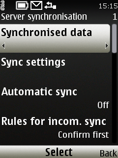 Zvolte Synchronised data