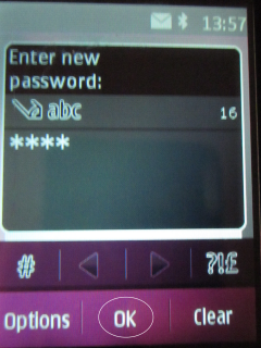 Napište Vaše heslo do kolonky Password
