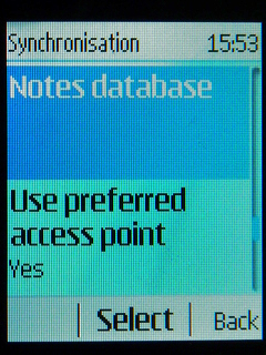 Vyberte Notes database