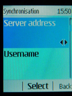 Select Server address