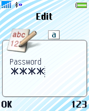 Type in your password