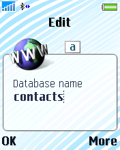 Type in Contacts