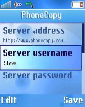 Napište Vaše uživatelské jméno do kolonky server username