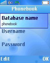 Type in phonebook