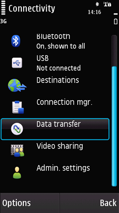 Zvolte Data Transfer