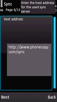Napište http://www.phonecopy.com/sync