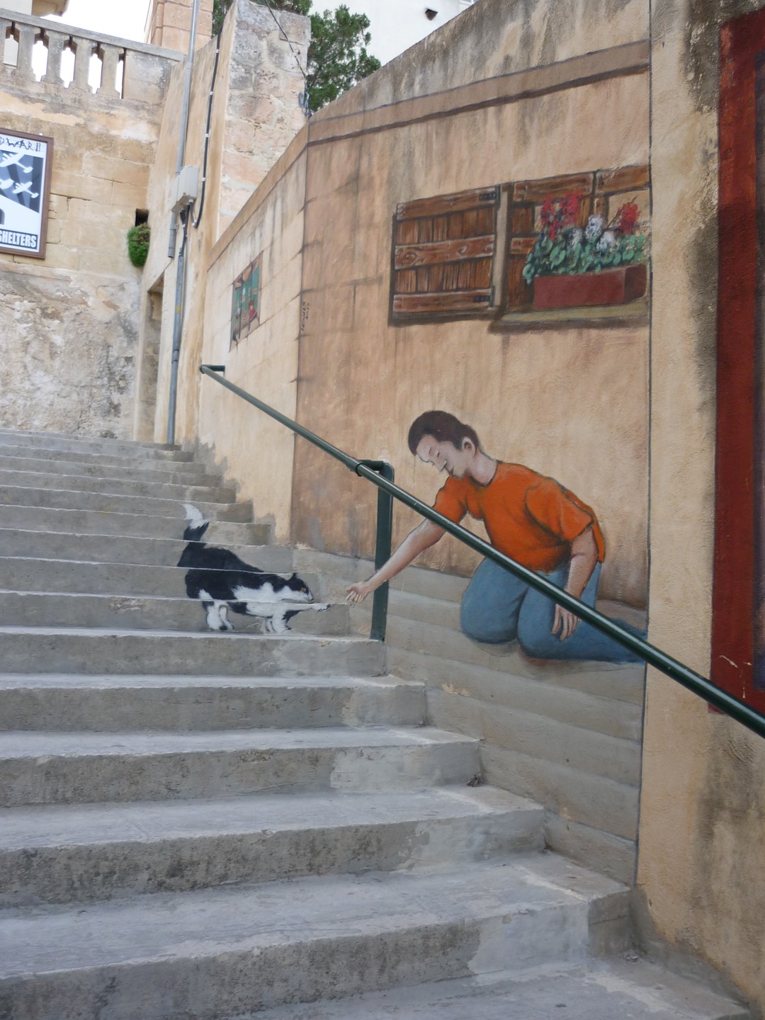 Mellieha, poblíž bombardovacích úkrytů