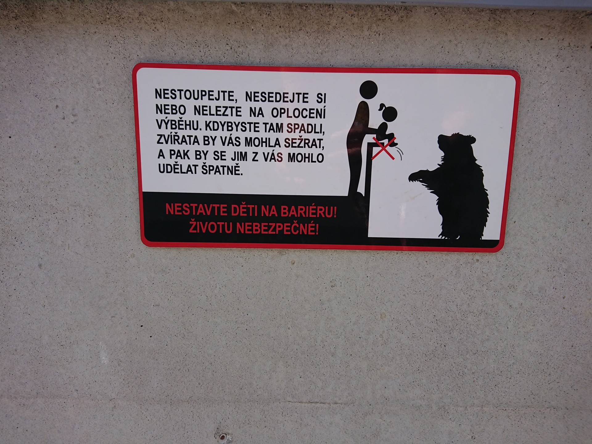 Varování u medvědů